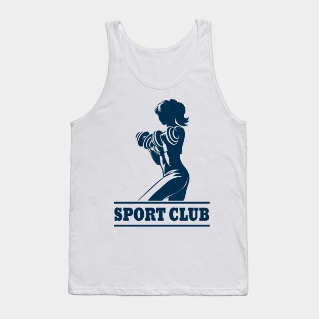 Athletic Sport Club Emblem Tank Top by devaleta